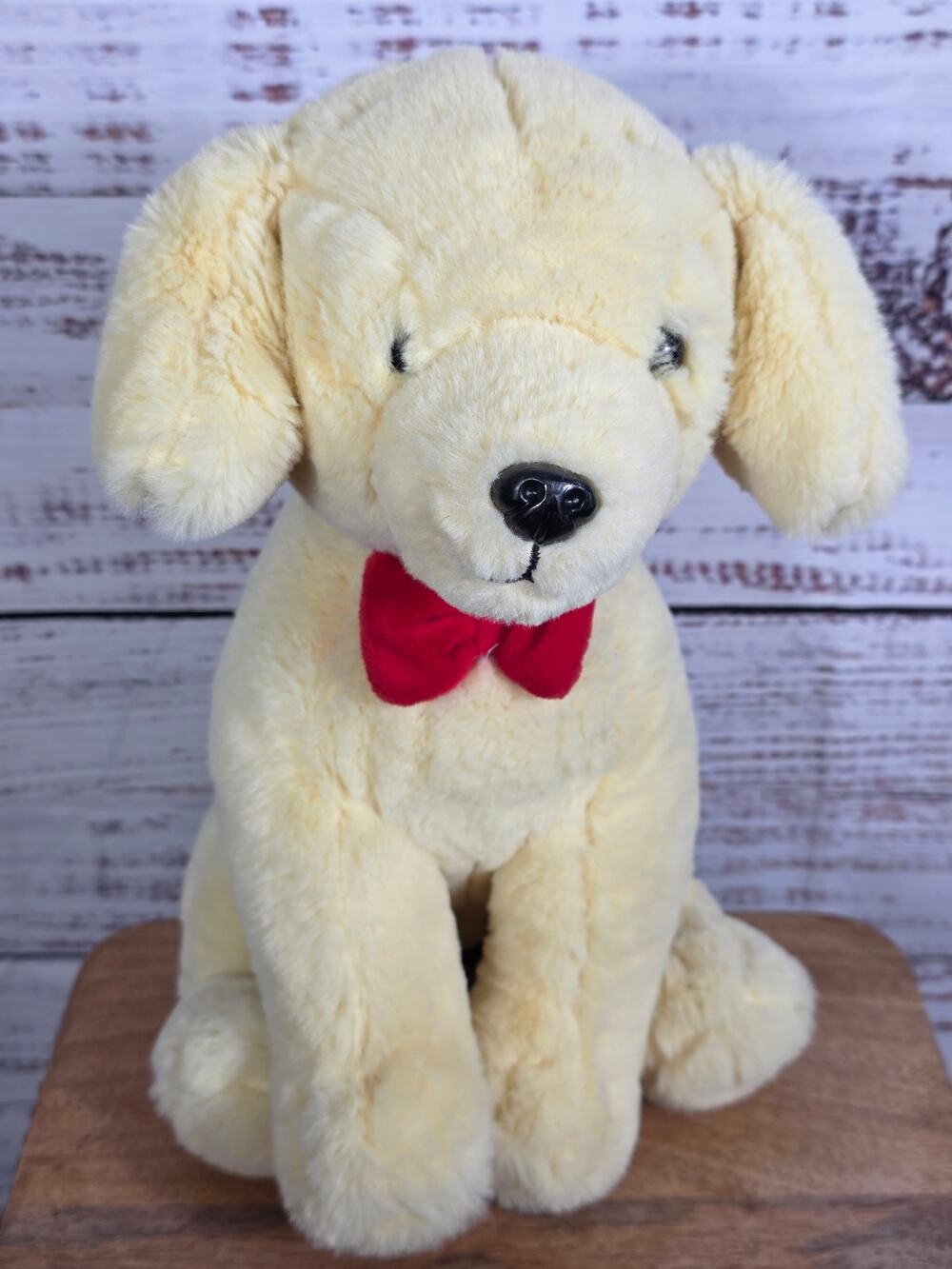 FAO Schwarz Golden Retriever Yellow Lab Plush Toy Super Soft Plush 12"